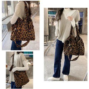 Leopard Print Purse Tote Bag for Women